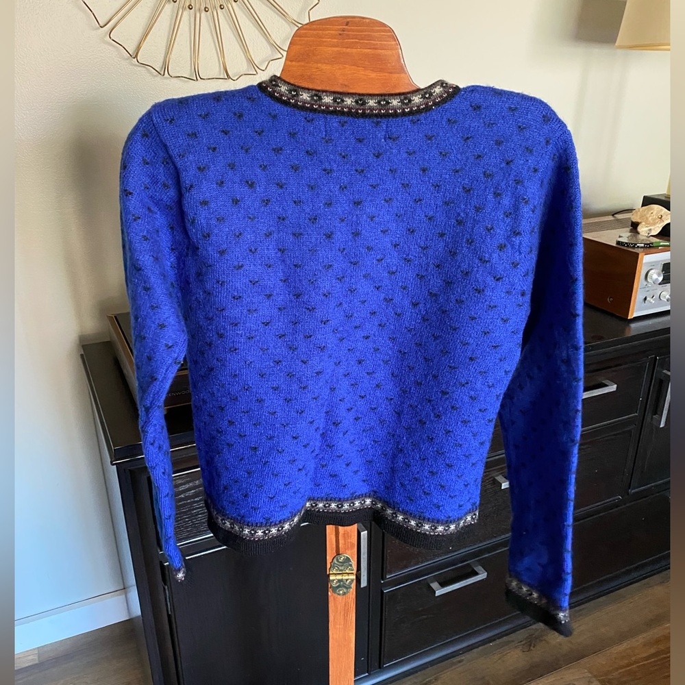 Vintage Floral Wool Cardigan‎ - Picture 4 of 4